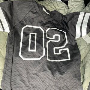 No Boundaries Black and White Women's Jersey Top